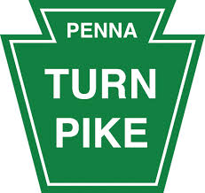 Pennsylvania Turnpike Logo (green street sign with white letters in all capitals)