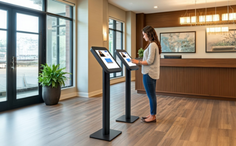 Residential building lobby visitor management