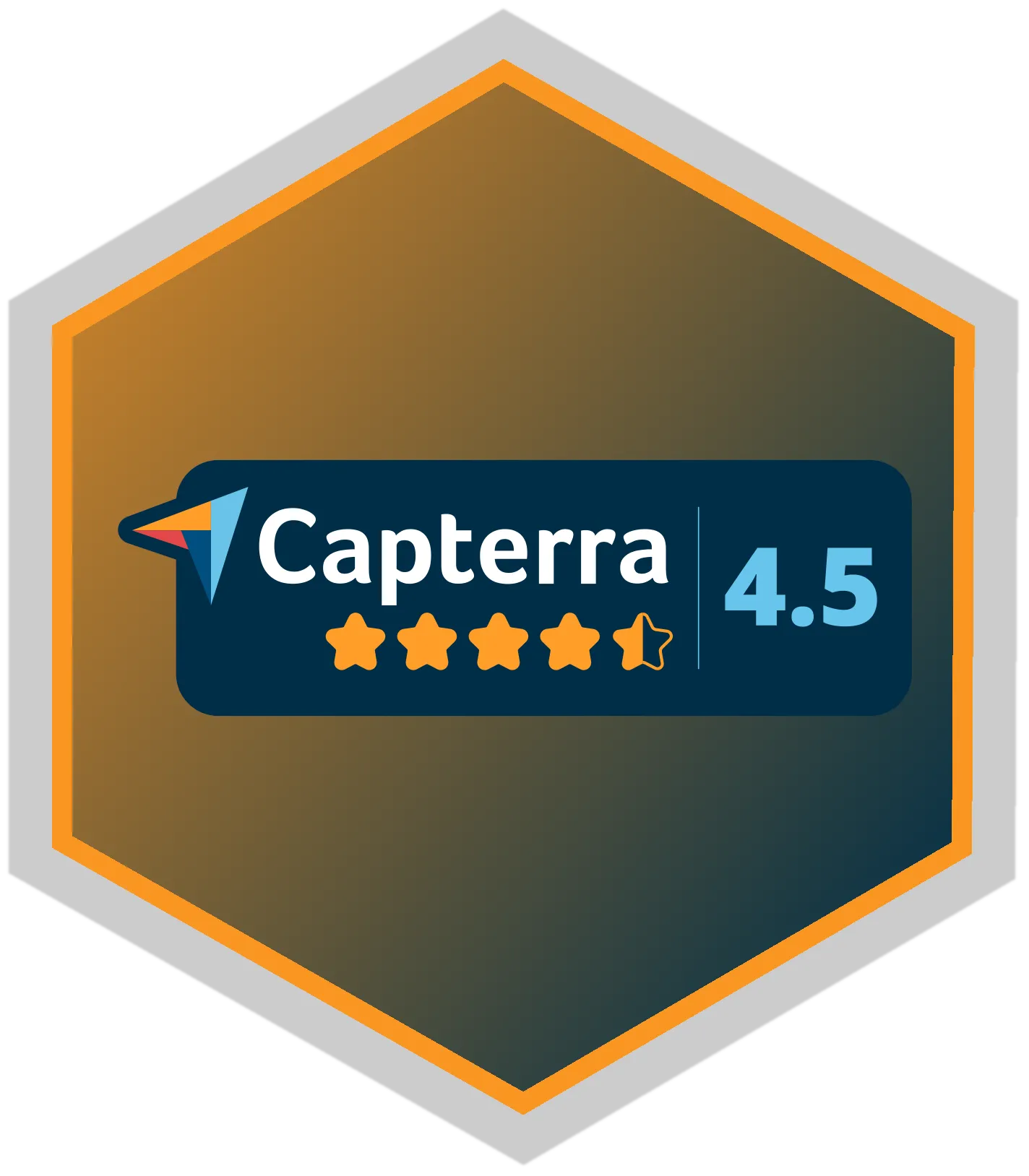 Capterra 4.5 Star Reviews