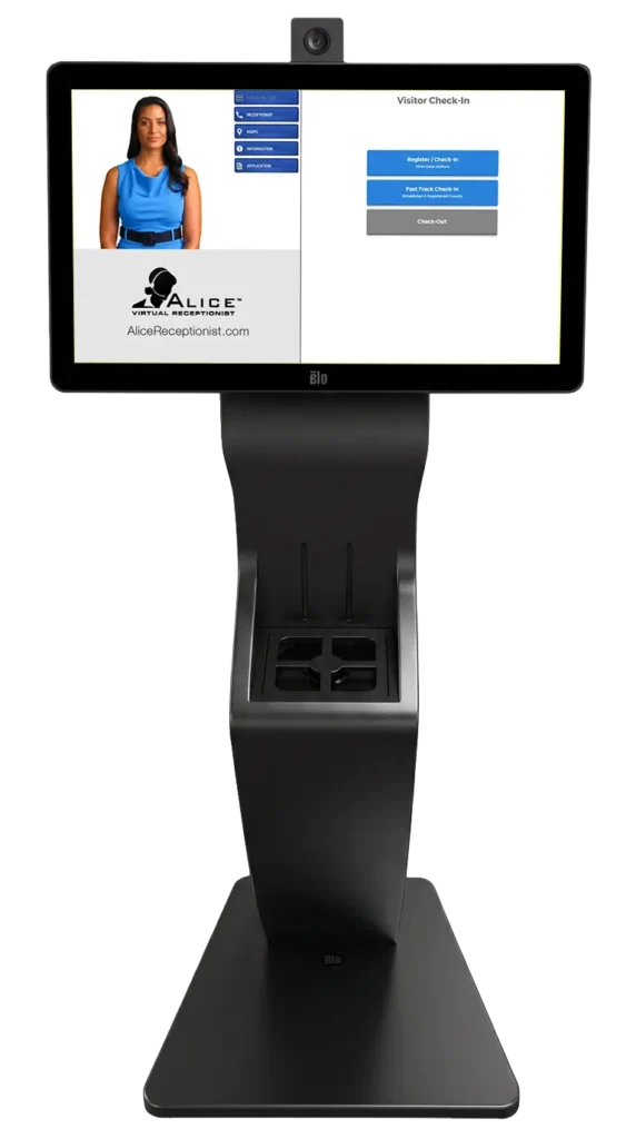 ALICE Receptionist Lyon Floor Standing Kiosk